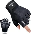 Produktbild: ATERCEL Fitness Handschuhe, Trainingshandschuhe für Crossfit, Bodybuilding, Radsport, Gym, Krafttraining, Sporthandschuhe für Damen und Herren(Schwarz, L)