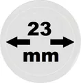 Produktbild: 50 x Leuchtturm 314782 Münzkapseln Münzenkapseln coin capsules 23 mm Caps 23