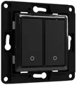 Produktbild: Shelly Wall Switch 2 Wandtaster, 2-fach, schwarz (Shelly_WS_2_s)