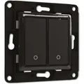 Produktbild: Shelly - Wandtaster Wall Switch 2, schwarz, 2-fach