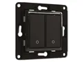 Produktbild: SHELLY Wandtaster Wall Switch 2, schwarz, 2-fach WS2 black