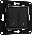 Produktbild: SHELLY WS2 B - Shelly Wandtaster, schwarz, 2-fach
