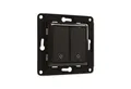 Produktbild: Shelly SHELLY Wandtaster Wall Switch 2, schwarz, 2-fach Wandtaster