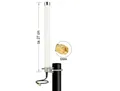 Produktbild: LTE Antenne SMA Stecker 2 - 6,5 dBi 27 cm omnidirektional starr Mastmontage weiß
