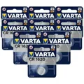 Produktbild: 9 Varta Cr1620 Lithium-Batterien 3V 70Mah Zelle Baumwolle Blister Exp 2033