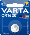 Produktbild: 1x1er Blister-VARTA Lithium Batterie CR 1620 - 3V - Knopfzelle -Batterie 60mAh