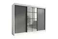 Produktbild: A&J MöbelLand GmbH Schiebetürenschrank ORAVELLE 3-türiger Kleiderschrank mit Spiegel, 4 Schubladen (TOP ANGEBOT! Geräumiger Schrank mit einer Breite von 200 cm und Spiegel, ideal zur Aufbewahrung von Kleidung und Accessoires. 4 Schubladen gratis und viel Stauraum. TOP PRODUKT! Wählen Sie das ideale Modell für Ihr Schlafzimmer!, Gratis 4 Schubladen – Katalogpreis der Schubladen 219 Euro) Breite: 200 cm, Höhe: 215 cm, Tiefe: 59,5 cm
