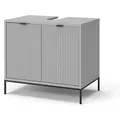 Produktbild: Waschbeckenunterschrank Eliza, Grau, 60 X 63 Cm Mit Türen Vicco