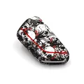 Produktbild: Schlüssel Hülle VF für 3 Tasten Auto Schlüssel Silikon Cover Schlüsselhülle Etui Schutzhülle (Totenkopf bunt)