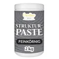 Produktbild: Creative Deco Strukturpaste Feinkörnig 2 kg | Dunkelgraue Spachtelmasse für Acrylmalerei | Feinpaste für Kunstprojekte, Acrylfarbe, DIY, 3D-Effekte, Texturen | Einfach mit Palettenmesser aufzutragen