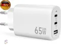 Produktbild: USB C Ladegerät 65W 3 Ports Mehrfach Stecker PD Schnellladegerät mit USB A und U