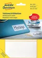 Produktbild: Avery Zweckform 3331 Haushaltsetiketten selbstklebend (98 x 51 mm, 84 Aufkleber auf 28 Bogen, Vielzweck-Etiketten für Haushalt, Schule und Büro zum Beschriften und Kennzeichnen) blanko, weiß