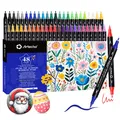 Produktbild: Acrylstifte Set Dual Tip Marker Wasserfest Basteln Malen DIY 48 Farben