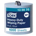Produktbild: Essity Professional Hygiene Germany GmbH Tork Advanced Wischtuch 430, Großrolle, blau, W1, 2-lagige TAD Qualität, 37 x 34 cm, 1 Rolle = 1000 Abr. á 34 cm = 340 Meter 130070