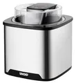 Produktbild: Unold 48855 Eismaschine Gelato Edelstahl Eisbereiter Eiscreme Softeis Eis 1,5L