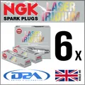 Produktbild: 6x NGK SILZKGR8B8S (94201) LASER IRIDIUM Zuendkerze For BMW M140 3.0 04/16-->