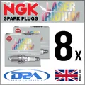 Produktbild: 8x NGK SILZKGR8B8S (94201) LASER IRIDIUM Zuendkerze