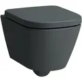Produktbild: LAUFEN Meda Wand-WC Advanced kompakt, spülrandlos, Silent Flush, 360x490mm, verdeckte Befestigung Tiefspüler, H8201137580001, Farbe: Graphit matt