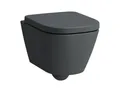 Produktbild: Laufen Meda Wand-WC H8201137580001 36x49cm, spülrandlos, graphit matt