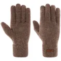 Produktbild: Barts Haakon Lambswool Handschuhe Herren - Strickhandschuhe Fingerhandschuhe Wollhandschuhe mit Futter Winter Herbst-Winter - M/L braun
