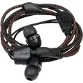Produktbild: Wraps WRAPSLBRN-V15M Natural Leder In-Ear-Kopfhörer mit Patentiertem Verschlusssystem - Braun/Schwarz