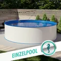 Produktbild: Rundbecken Ø 4,00 x 1,20m, Folie blau 0,8mm | Stahlwand Rundpool Made in Germany