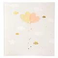 Produktbild: goldbuch 08 386 - Hochzeitsalbum Ballooning Hearts, Turnowsky Design, Fotoalbum mit 60 weißen Seiten und Pergamin Trennblättern, Album mit Herz Ballons Motiv, Kunstdruck mit Goldprägung und Relief