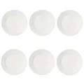 Produktbild: 6er Set Speiseteller TIFFANY WHITE weiß rund D. 26cm aus Porzellan EASY LIFE