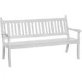 Produktbild: Modante Gartenbank, Weiß, Kunststoff, 3-Sitzer, 160x88x69 cm, abwischbar, Gartenmöbel, Gartenbänke