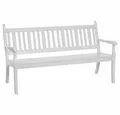 Produktbild: Siena Garden Gartenbank Bank Hohenzollern, 160cm, weiß Kunststoff weiß, 3-sitzig