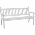Produktbild: Bank Hohenzollern, 160 cm, weiß Kunststoff weiß, 3-sitzig UVP 489€