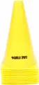 Produktbild: GORILLA SPORTS® Markierungskegel - 10 Stück Pylonen, 23 cm, Kunststoff, Gelb - Hütchen Set, Markierkegel, Verkehrshütchen, Markierungshütchen, Leitkegel, Trainingshilfen für Fußball