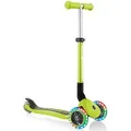 Produktbild: Globber Dreiradscooter JUNIOR FOLDABLE LIGHTS, mit Leuchtrollen grün