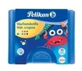 Produktbild: Pelikan Wachsmalstifte 655/10, 10 Stück in blauer Box mit Schiebehülse