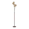 Produktbild: Stehlampe Wohnzimmer Rustikal Rostbraun Gold 181,2 cm G9 Stehleuchte Landhaus