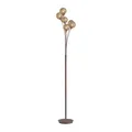 Produktbild: LED Stehlampe rustikal Landhaus Stil gold braun 6x G9 Fassung wechselbar 181cm