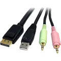Produktbild: StarTech USB Displayport Kvm Cable (DP4N1USB6)