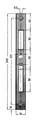 Produktbild: KFV Schliessblech Nr 0129-03 - 24 / 245 x 24 x 3 mm verzinkt - 3490767