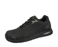 Produktbild: PUMA Safety Bounce Low S3S FO SR - Größe 43 - Damen & Herren S3 Sicherheitsschuh - rutschfeste Arbeitsschuhe mit Fiberglaskappe - Arbeitsschuh in Schwarz