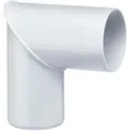 Produktbild: Inefa - Regenrohrbogen 87 Grad für Fallrohr, pvc Verbindungsstück Dachrinnenzubehör, einfache Montage, Made in Germany - DN50 / 50mm, 1 Stück Weiß
