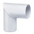 Produktbild: INEFA Regenrohrbogen 87 Grad für Fallrohr, PVC DN50 / 50mm, Weiß Verbindungsstück Dachrinnenzubehör, einfache Montage, Made in Germany