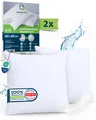 Produktbild: Sensalou Kissenbezug 2er Set Doppelpack wasserdicht - Kopfkissen Bezüge 40x40 cm
