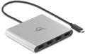 Produktbild: OWC USB-C Adapter Quad HDMI 4K mit DisplayLink - 4 Monitore 4K @60Hz, Power Delivery 90W, Kompatibel Mac M1/M2/M3/M4, PC, Chromebook - Plug & Play, HDMI Audio, Bus Powered