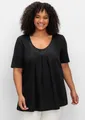 Produktbild: Sheego T-Shirt T-Shirt . in A-Linie, mit Kellerfalten am Ausschnitt