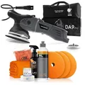 Produktbild: Poliermaschinen Set: chemicalworkz DA9 Pro Exzenter Poliermaschine + Koch Chemie One-Step Politur + Royal Pads Polierpads + Zubehör - Auto Lack Politur, Kratzer entfernen, Aufbereitung | 8-teilig