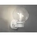 Produktbild: Konstsmide - led Außenwandleuchte, Weiß, Höhe 29cm mit Glas Kugel ø 20cm