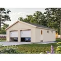 Produktbild: Palmako Garage Andre 44,7 m² mit Sektionaltoren Unbehandelt 665 x 739 cm Nordic+