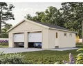 Produktbild: Doppelgarage Palmako Andre 44,7 m² mit Sektionaltor 665 x 739 cm natur