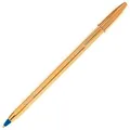Produktbild: BIC 9213401 Cristal Shine 20 Kugelschreiber Edler Kuli in Gold Mit blauer dok...