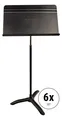 Produktbild: Manhasset Notenpult Model 48 Symphony Stand 6er Pack Schule Orchester Schwarz